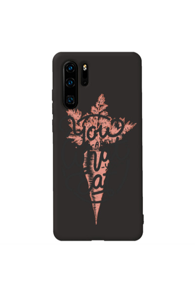 Other Huawei P30 Pro You are What You Eat Black Colored Silicone TPU Θήκη