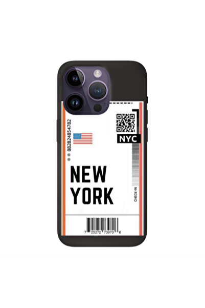 Other Apple iPhone 14 Pro Max New York NYC Black Colored Silicone TPU Θήκη