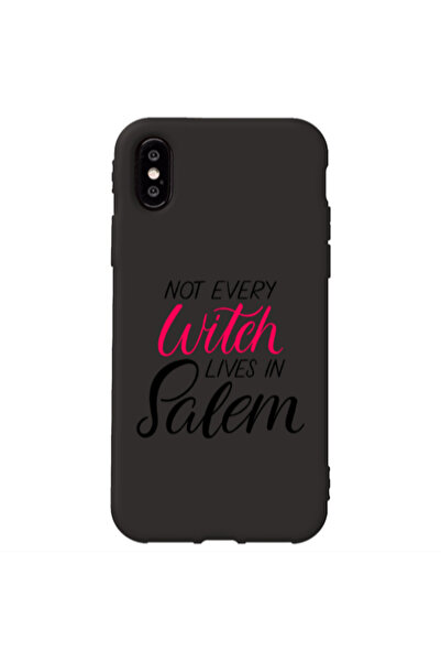 Other Apple iPhone X Not every witch lives in salem Black Colored Silicone TP...