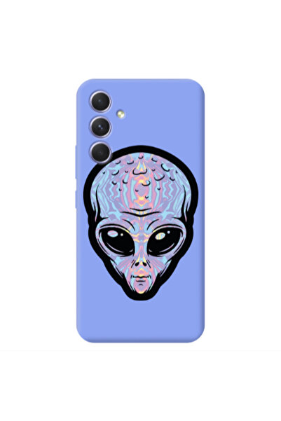 Other Samsung A54 Alien Light Purple Colored Silicone TPU Θήκη