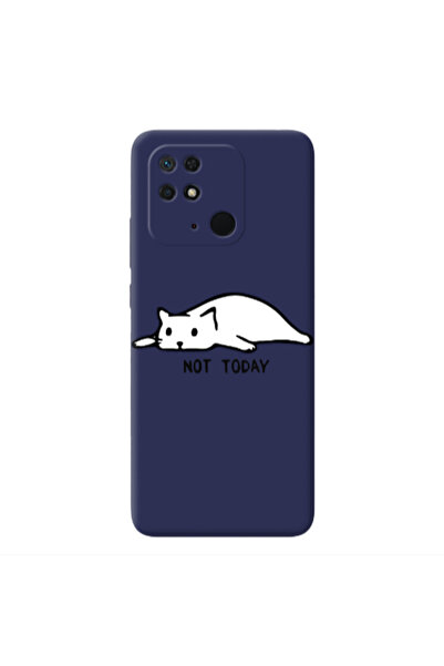 Other Xiaomi Redmi 10C Not Today Dark blue Colored Silicone TPU Θήκη