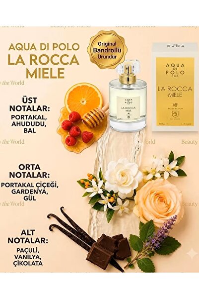 Aqua Di Polo 1987 Aqua Polo La Rocca Sense EDP 50 ml Bandrollü Premium Seri P...