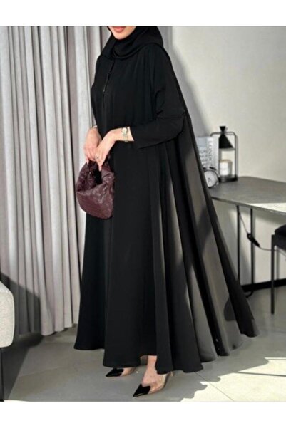EKEA ABAYA Bayat Riam - Black Abaya with Luxurious Royal Fabric, Featuring a ...