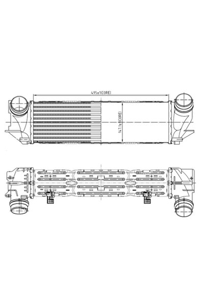 NRF Intercooler Turbo BMW 5/5 Gran Turismo