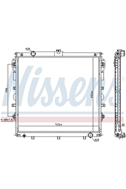 Nissens Radiator Racire Motor TOYOTA SEQUOIA/TUNDRA pick-up