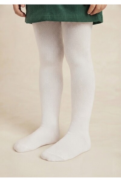 NACAR STORE Girl's Seasonal Thick White Pantyhose School Socks Show Outfit Socks