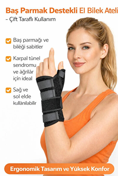 Genel Markalar Baş Parmak Destekli Ayarlanabilir El Bilek Ateli Çift Taraflı ...