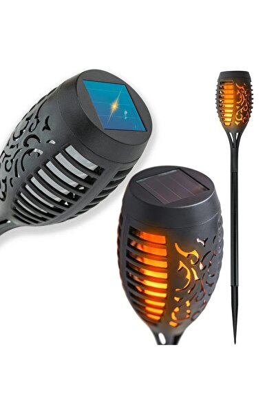 Hurt Lampa de gradina, 12 LED-uri, lumina calda, incarcare solara, 6-8h funct...