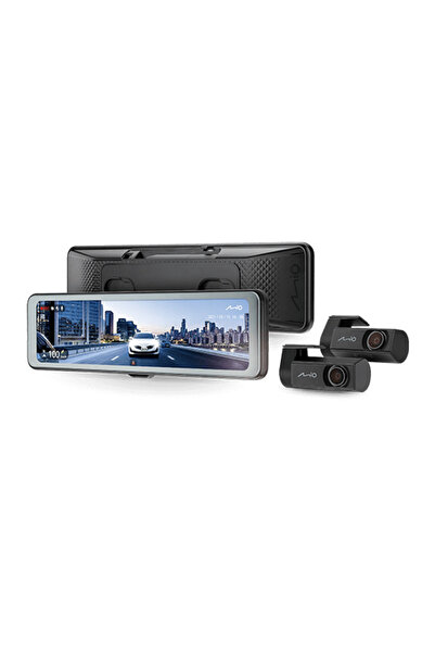 MİO MiVue R860WD + T70 Двойна огледална камера за табло, 1440P HDR, 11.26 " I...