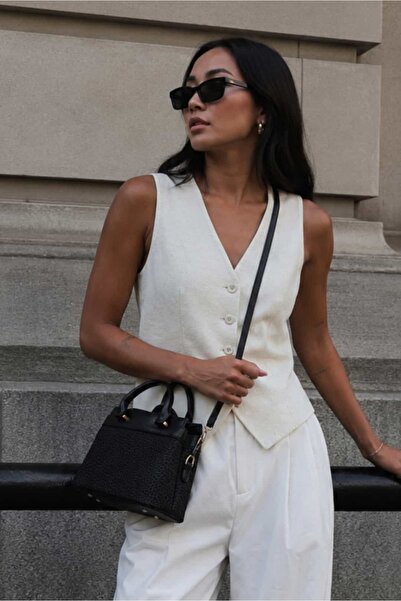 Yuka Atelier Oria Cross-Use Shoulder and Hand Bag (Wicker Look)