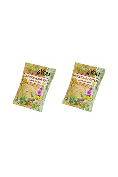 BIO4YOU 2 бр. БИО близалки, пълнени с джинджифил и билки, 75 г Bio 4 You