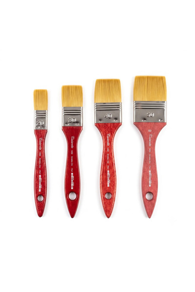 TINTORETTO Oro Fiber Synthetic Brush 1450 Series Set of 4