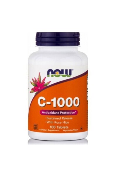 Now Foods Now C-1000 με Αγριοτριανταφυλλιά, Παρατεταμένης Αποδέσμευσης, 100 Δ...