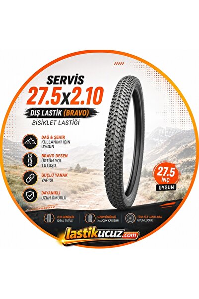 Servis 2.75x2,10 TT BİSİKLET DIŞ LASTİK 27.5 İNÇ İÇİN UYGUNDUR (BRAVO) Bisikl...