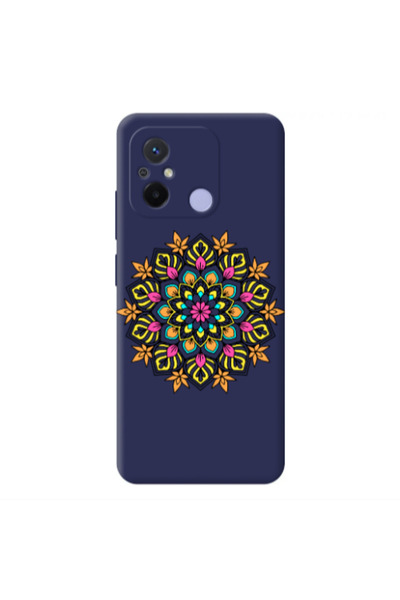 Other Xiaomi Redmi 12C Mandala D6 Dark blue Colored Silicone TPU Θήκη