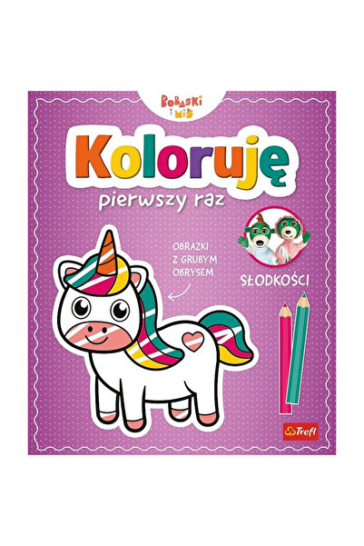 OEM Carte de colorat Trefl Books Koloruje pierwszy raz Slodkosci, pentru copi...