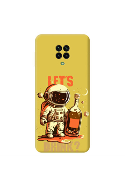 Other Xiaomi Redmi Note 9 Pro Lets drink Yellow Colored Silicone TPU Θήκη