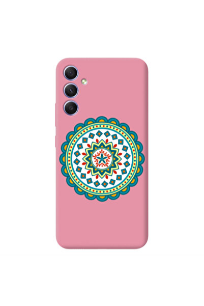 Other Samsung A15 5G Mandala D11 Pink Colored Silicone TPU Θήκη