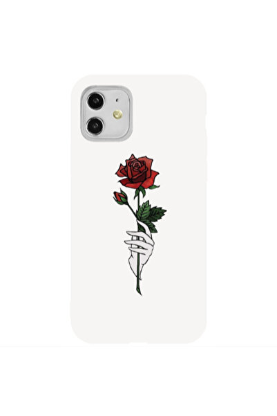 Other Apple iPhone 11 Rose in hand Yellow Colored Silicone TPU Θήκη