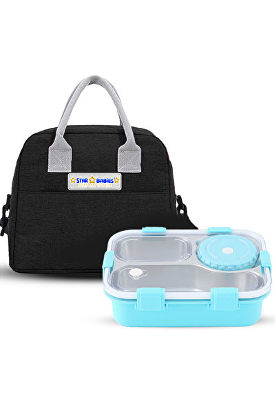 STAR BABiES -Insulated Lunch Bag with 304 Stainless Steel Bento Lunch Box – 4...