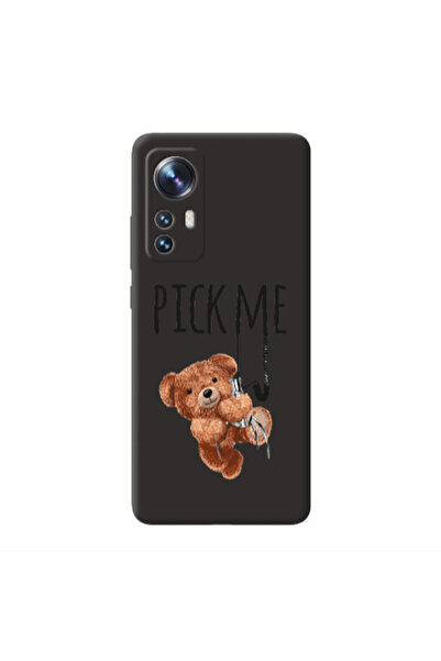 Other Xiaomi Mi 12 Pro Pick me Black Colored Silicone TPU Θήκη