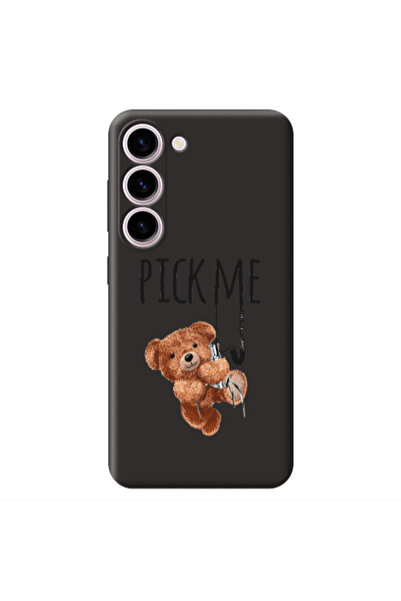 Other Samsung S23 Pick me Black Colored Silicone TPU Θήκη