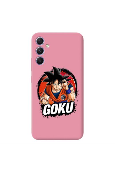 Other Samsung A34 Dragon Ball Pink Colored Silicone TPU Θήκη