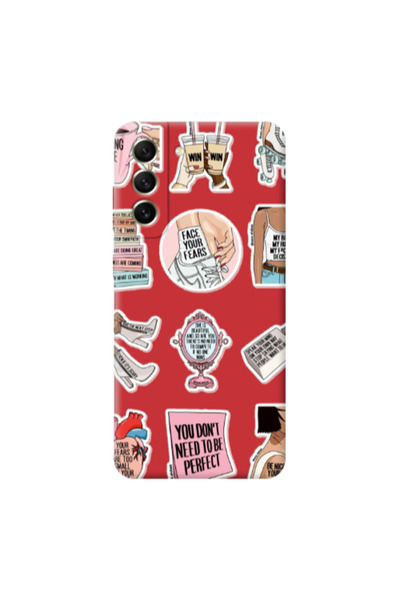 Other Samsung S21 Everything will be okay Red Colored Silicone TPU Θήκη