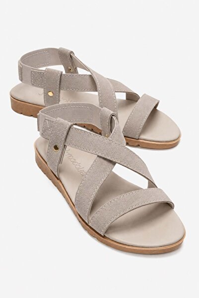 CCWAY AYAKKABI Elastic Cross Women's Sandals Vison