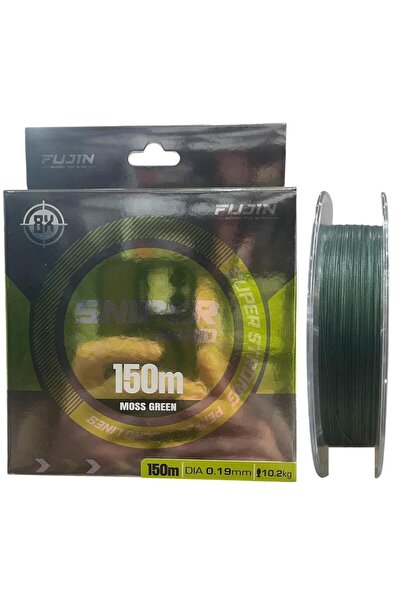 Fujin Sniper 8x 150mt 0.19mm 10.2kg İp Örgü Misina Koyu Yeşil
