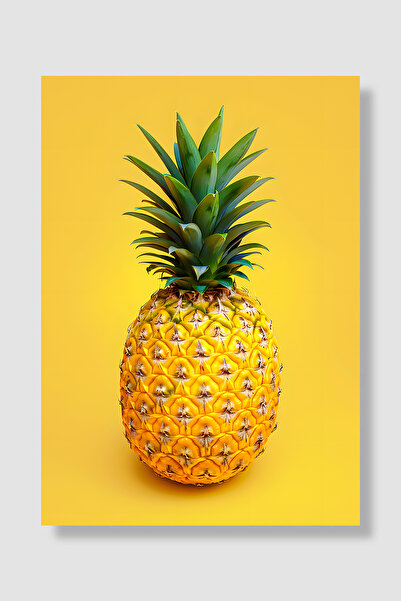 Luna Marissa Voćni poster Žuta Fonda Ananas Minimalistički Moderni Foto Dekor...