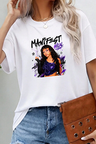 Madbomb Moda MANİFEST Hilal Özel Tasarım RELAX FİT Pamuklu Tişört
