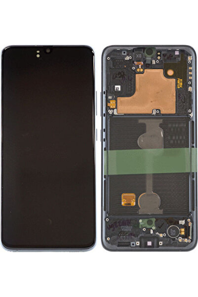 Samsung Οθόνη με μηχανισμό αφής και πλαίσιο για Galaxy A90 (Μαύρο) Κωδικός: G...