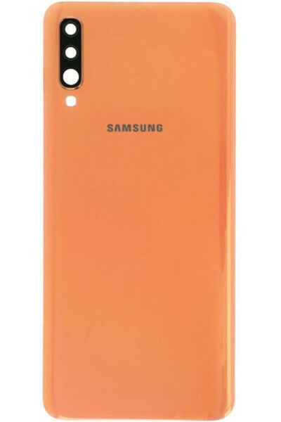 Samsung A705f Galaxy A70 Κάλυμμα Μπαταρίας + Κόλλα + Φακός Κάμερας Πορτοκαλί ...