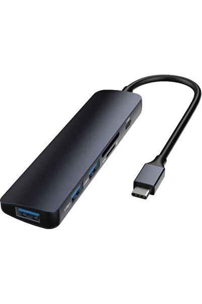 Devia Λεοπάρ Χαμπ 3 Θύρες USB 3.0 με Σύνδεση USB-C Γκρι Κωδικός: DVAD-329432
