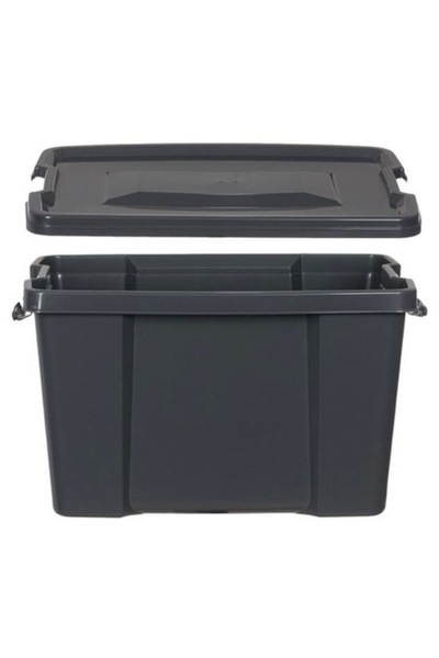 OEM Комплект от 4 кутии за съхранение, с капак, с щипки, 30 л, 45 x 34 x 30 см