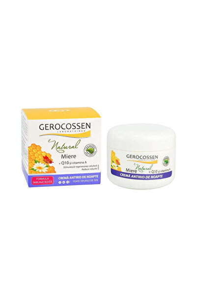 GEROCOSSEN Crema Antirid de Noapte cu Miere +Q10 si Vitamina A 100ml