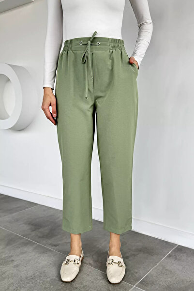 Aryena Mint Women's Elastic Waist Pants