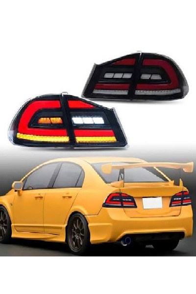 X POWER TUNİNG HONDA CİVİC 2006-2012 FD6 JAPON DİZAYN LEDLİ ARKA STOP LAMBASI