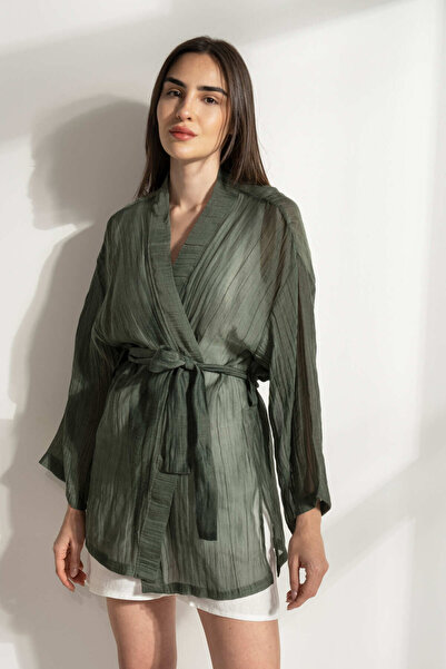 delicate İpek Bürümcük Kimono