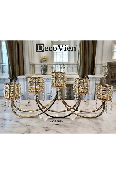 EVRA 5 Li Şamdan Gold 255a