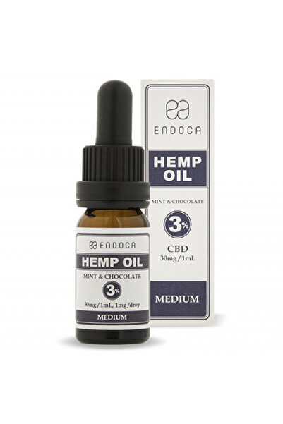 ENDOCA Σταγόνες Ελαίου Κάνναβης 300mg CBD 3% Μέντα & Σοκολάτα 10ml