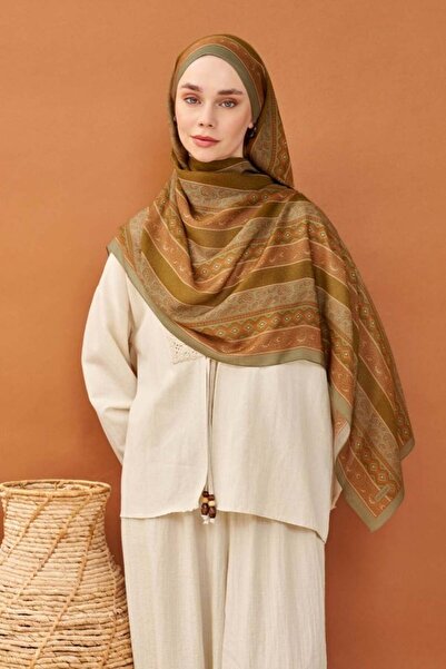 Silk Home Riva Shawl Tencel Ethnic Way Green