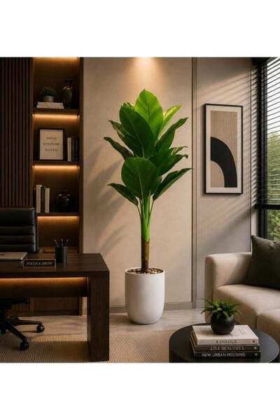 BYT ALRWASM FOR TRADE Artificial Banana Tree for Indoor Decoration – 130 cm H...