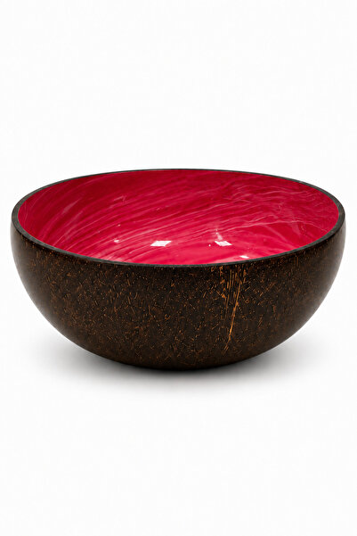 NATUREL DEKOR Natural Dark Pink Handmade Design Serving and Decorative 1 Piec...