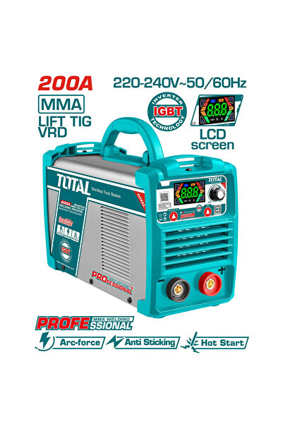 TOTAL 200A Mma/Tig Electronic Inverter Welding Machine Tw2200381 Total