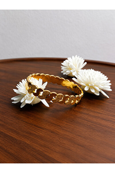 stainles steel Luxurious and Elegant Gold-Plated Bracelet, Offered as a New S...