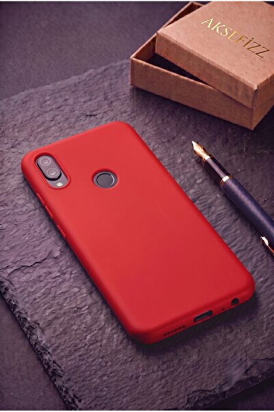 AKSEFİZZ Redmi Note 7 Kılıf Yumuşak Sade Esnek İnce Pürüssüz Dokulu Kapak