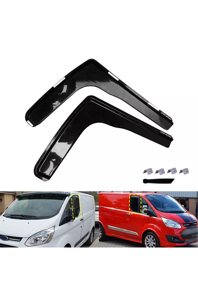 Flexzon Ανεμοθραύστες για Ford Transit Tourneo Custom 2/4 Πόρτες από το 2012 ...