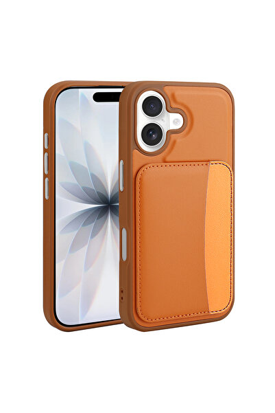 zore iPhone 16 Kılıf Kartlıklı Kamera Yükseltili Silikon SHRP